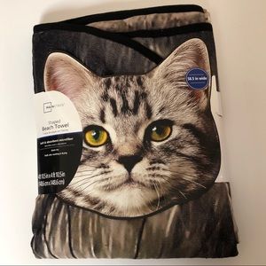 Mainstays Shaped cat Beach Towel
